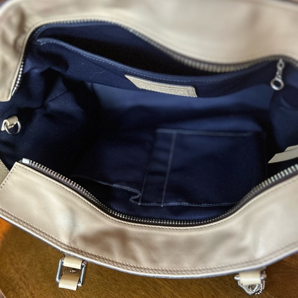 Coach Beige Leather Tote Bag - Picture 8 of 12